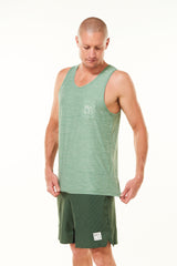 Men's Cool It Tee - Sagebrush. Breathable green workout tee. Sweat-wicking short sleeve shirt.