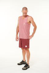 Men's Cool It Tank. Red sleeveless top for running and working out.