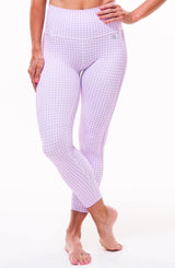 MALO on the run 7/8 tights - lavender gingham