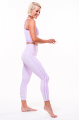 MALO on the run 7/8 tights - lavender gingham