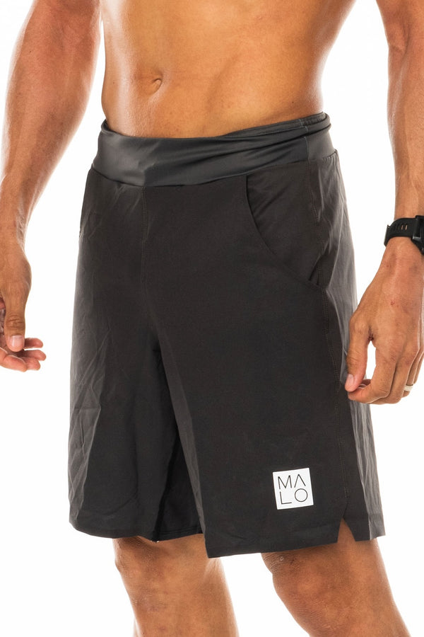 Men's Slate Arvo Shorts. Grey shorts with 9.5 inseam. Unlined shorts.