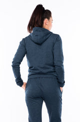 women's ultimate travel hoodie - indigo heather