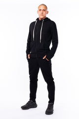 men's ultimate travel hoodie - black