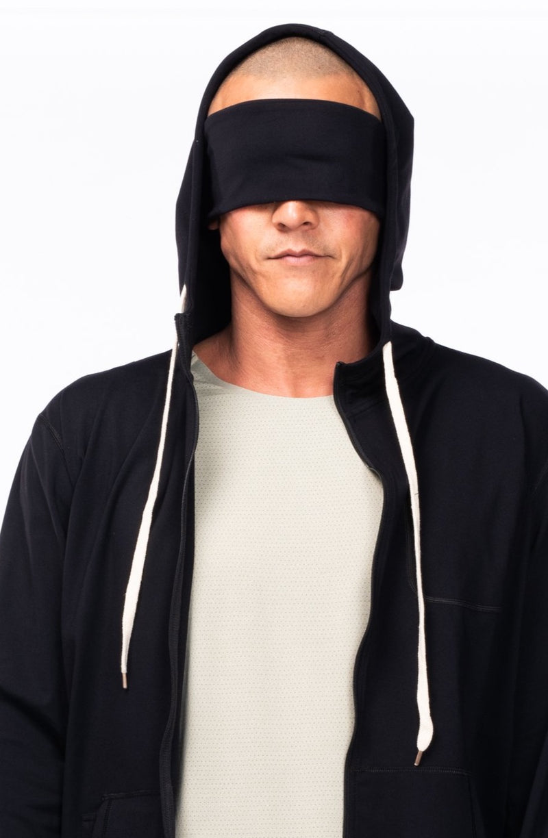 men's ultimate travel hoodie - black