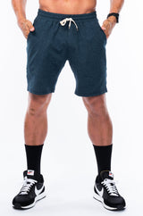 men's limitless jogger short- indigo heather