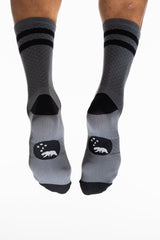 MALO two-stripe socks - grey