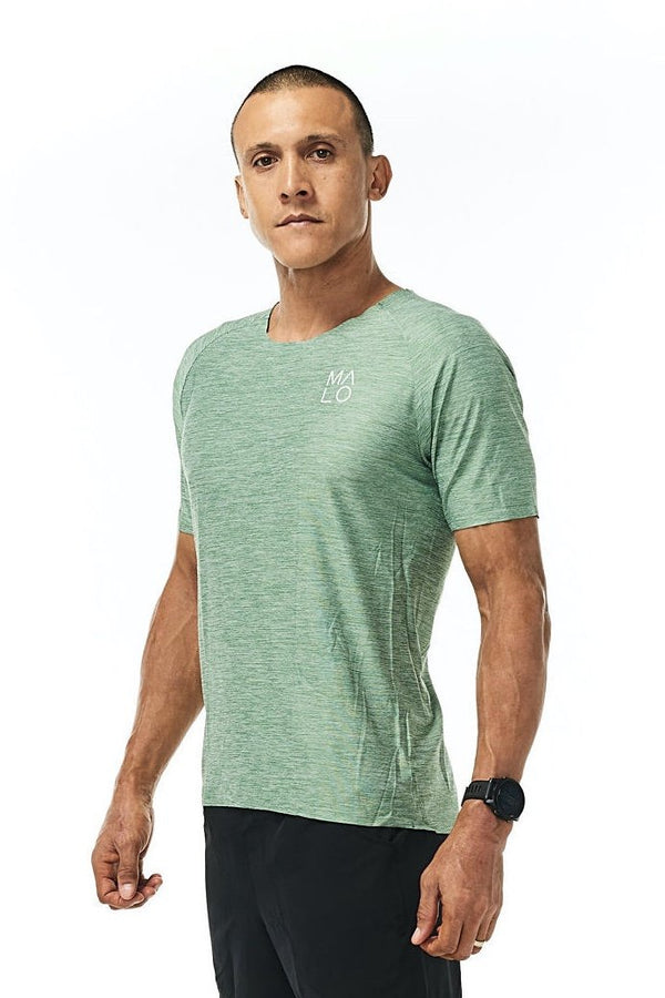 Men's Cool It Tee - Sagebrush. Green workout shirt. Performance shirt for running.