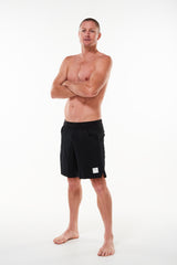 Men's Black Arvo Shorts. Black workout shorts with 9.5 inseam. Black lined workout shorts.