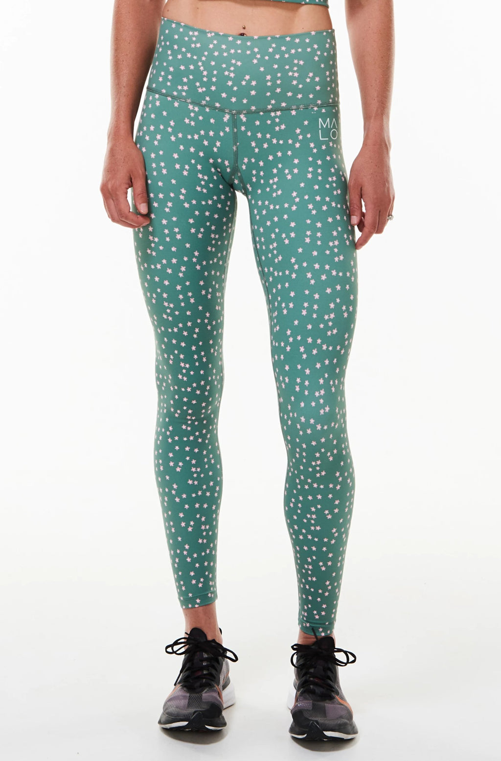 MALO hi rise luxe leggings (no pocket) - sage bloom